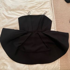 C/MEO COLLECTIVE peplum strapless top